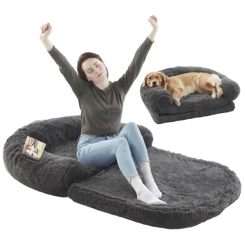 Orthopedic Memory Foam Bed for Senior Dogs – Relieves Joint Pain & Restores Deep Sleep (Grey, Washable Cover) - DogRelief